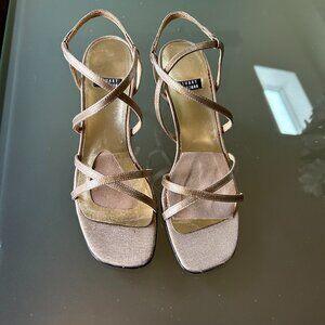 Stuart Weitzman Brace Gold Matte Lama - Size 6N